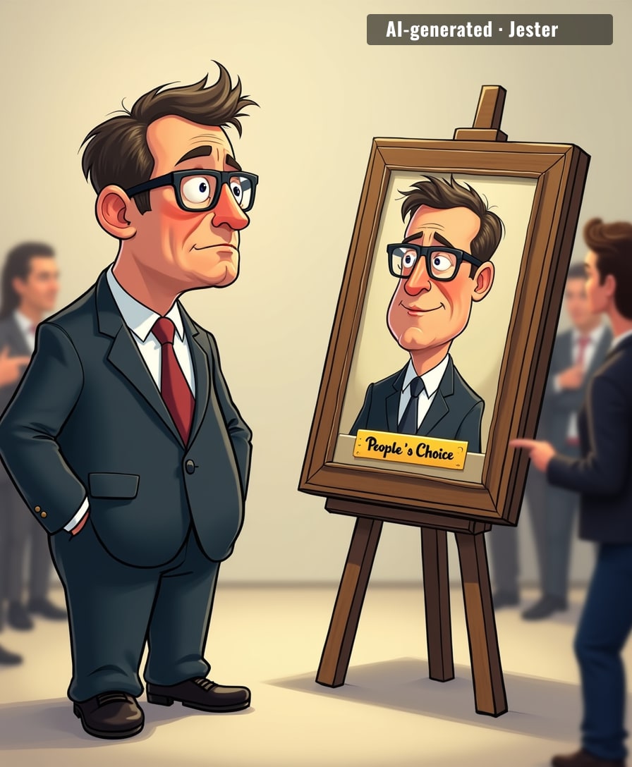 Alex Ryvchin's self-portrait won an award — the logical endpoint of every artist's narcissistic dream.