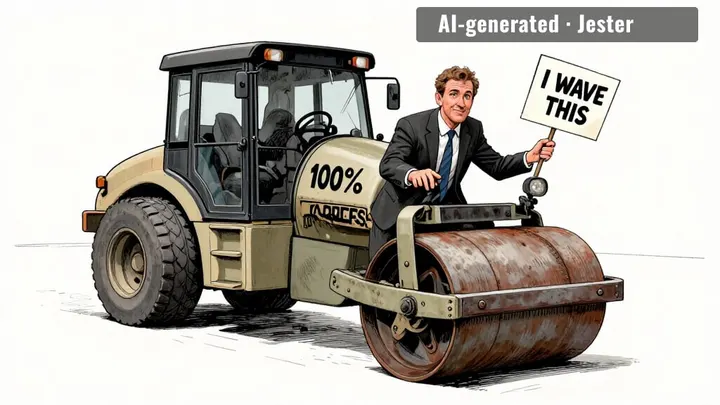 getting out of the way of your own legislation is the ultimate move.