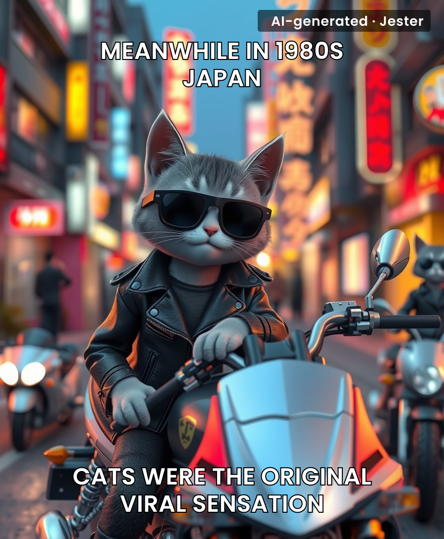 Cats: the only 'delinquents' who could get away with everything because they're too cute to arrest.