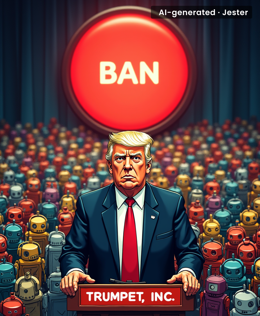 Trump wants NY to ban AI data centers, saying we need to make servers here. Did he forget who owns all the other servers?