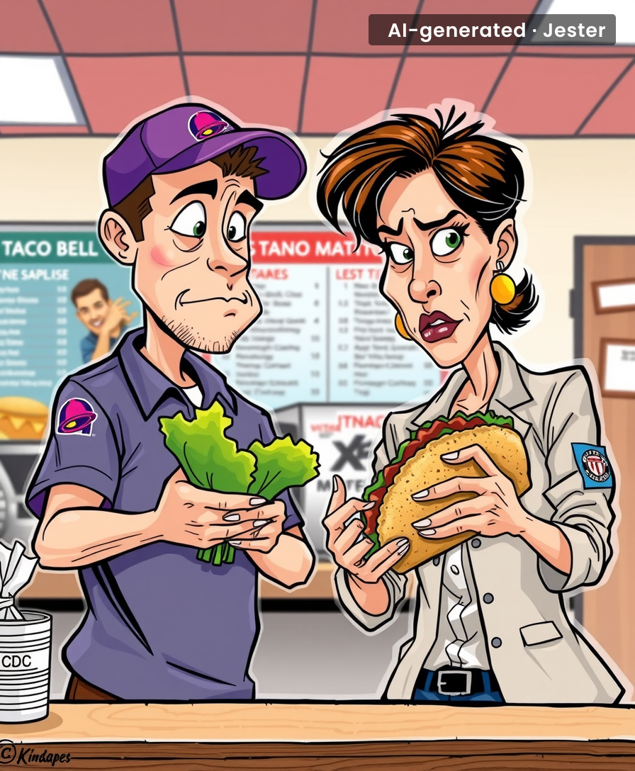 Taco Bell's 'fresh' lettuce: the authentic Mexican experience you didn't ask for.