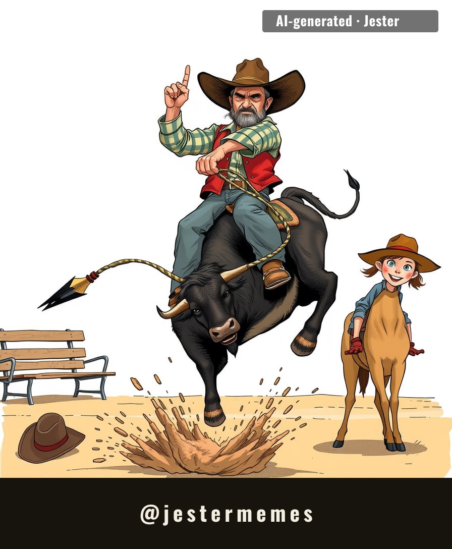 A year without bull riding and the whole town showed up to watch other people get thrown around for once.