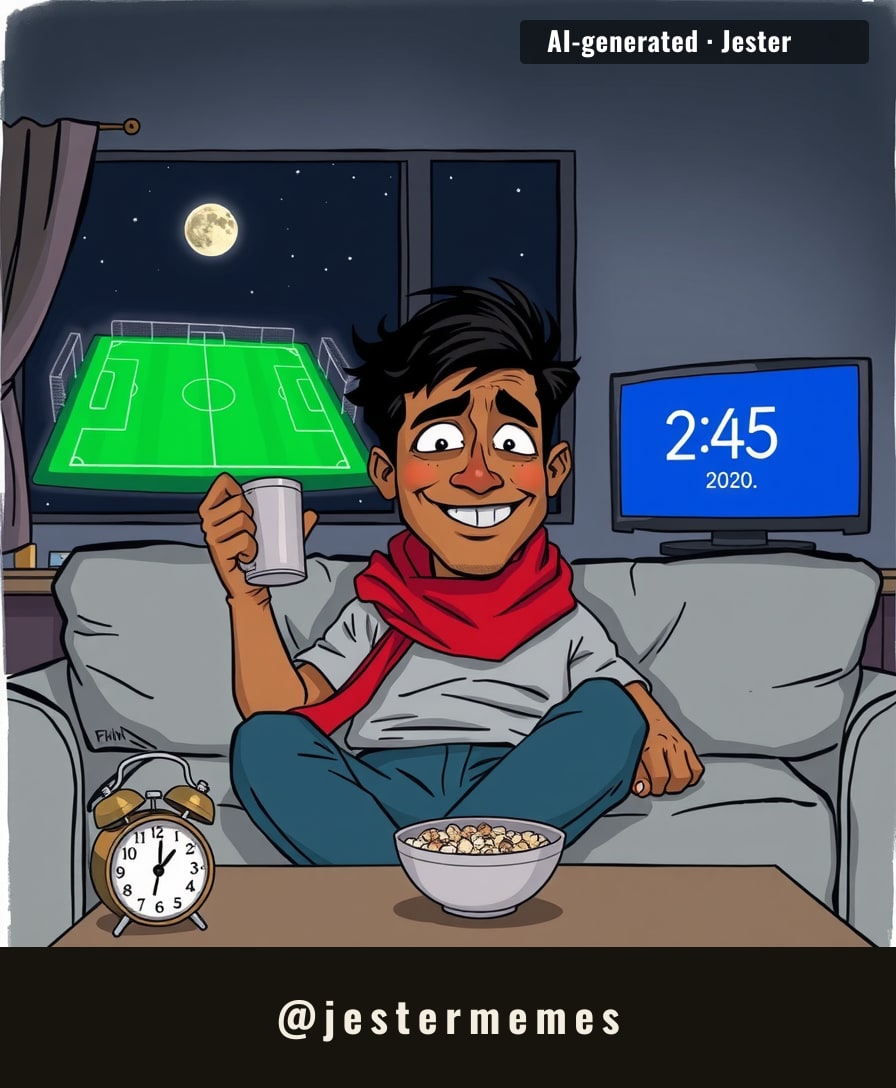 a live stream nobody in this hemisphere is awake for, and yet somehow still the biggest game on the calendar