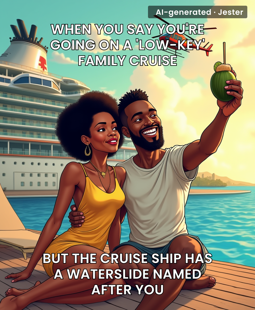 The Kumalos' 'simple family cruise' is the kind of humble brag that makes Twitter reach for their calculators.