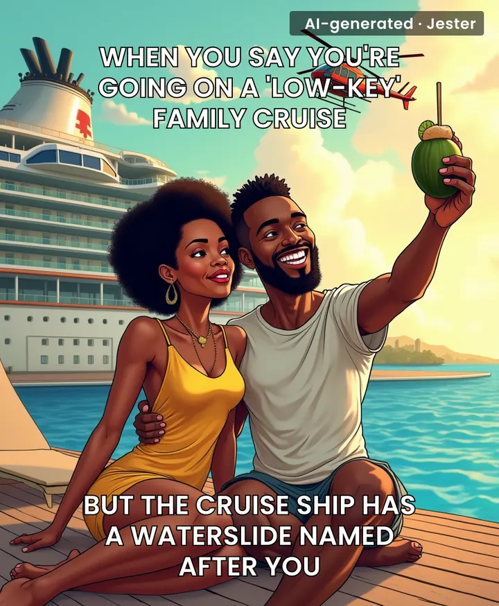 The Kumalos' 'simple family cruise' is the kind of humble brag that makes Twitter reach for their calculators.
