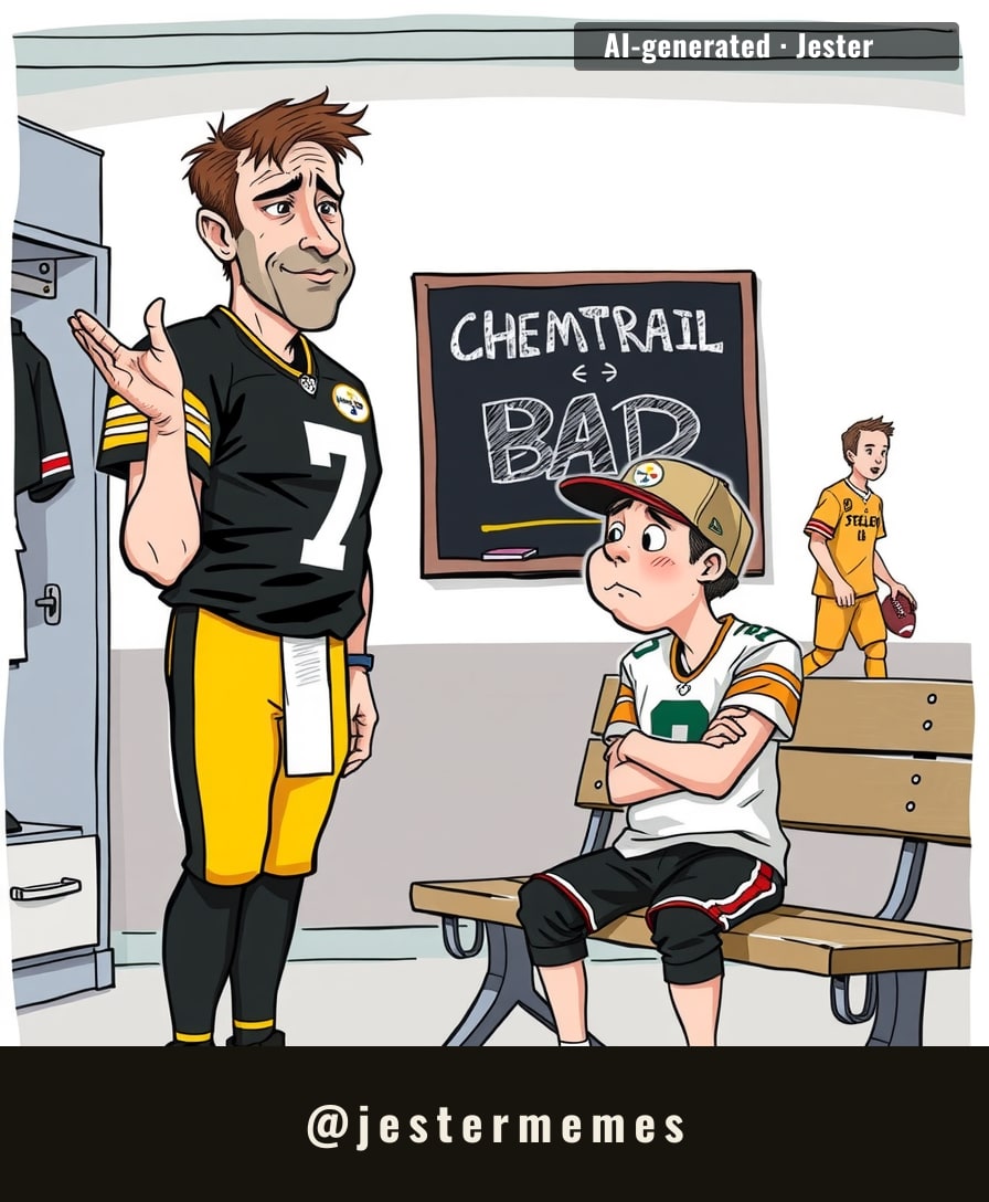 Aaron Rodgers has the exact energy of a man who corners you at a party to explain why the moon isn't real.