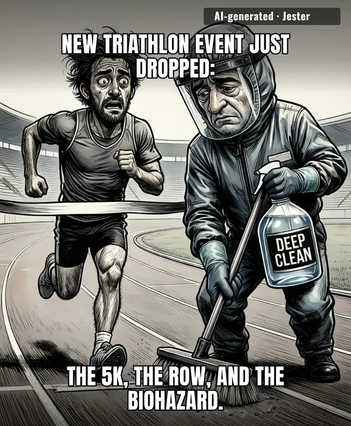 The real tragedy of the race isn't the finish time, it's the fact that he probably still got a faster split than my last cardio session.