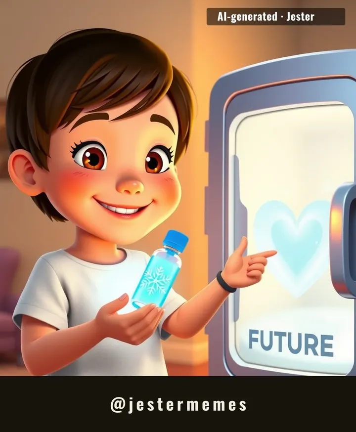 A 12-year-old's future family is already on ice — literally the coolest head start ever.