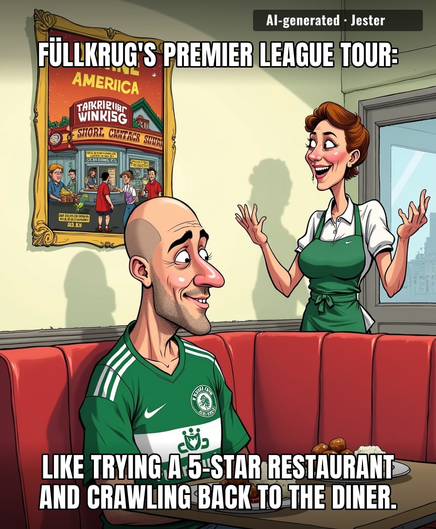 Niclas Füllkrug went to England for the fancy food and came home to Werder because the diner still knows his name.