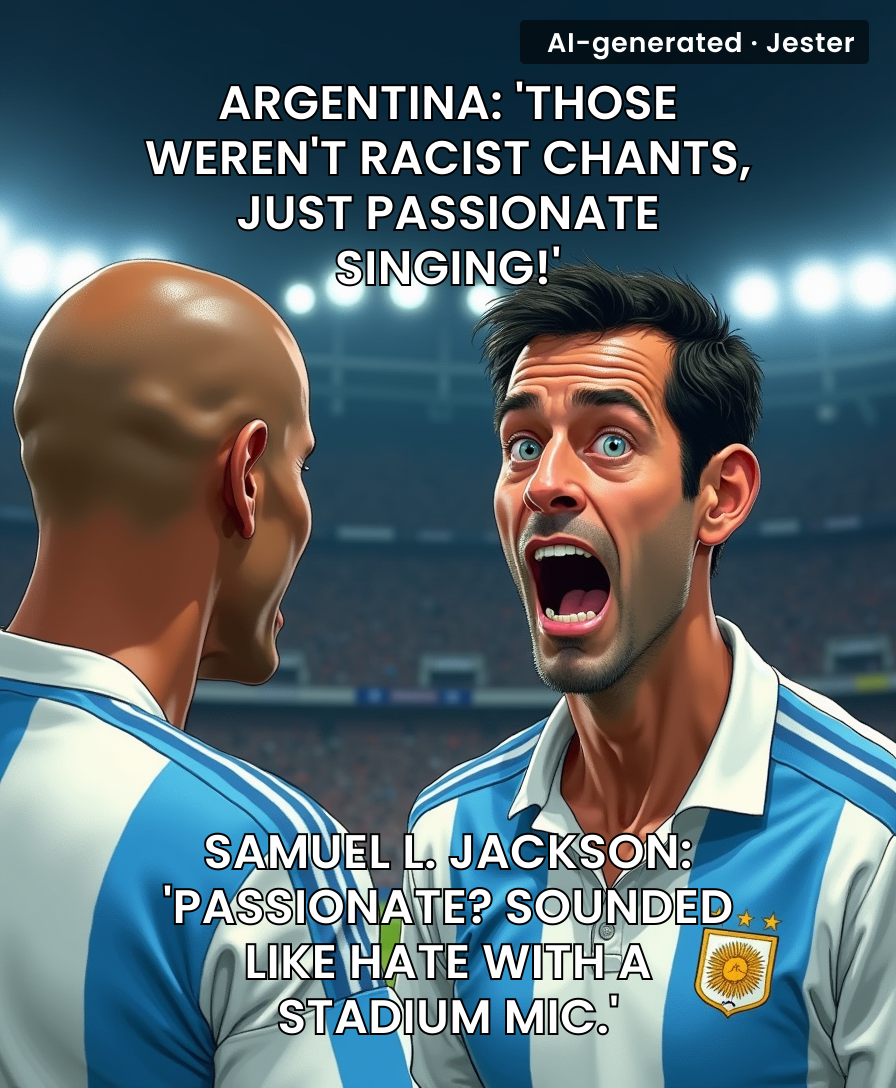 Argentina's denial of racist chants is so elaborate, they're now insisting the entire stadium was reciting a lost Borges poem.