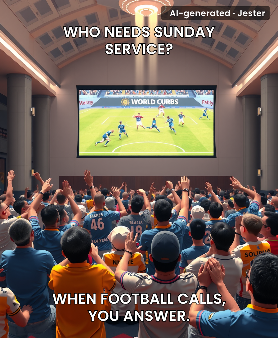 Singapore's got their priorities straight: World Cup > Early Morning Prayers.