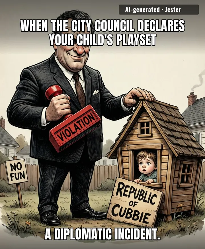 Finally, the cubby house has declared independence—at least it's better run than the local council.