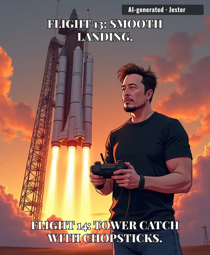 Only SpaceX would look at a perfect flight and think, 'Let's add a game of claw machine with a rocket.'