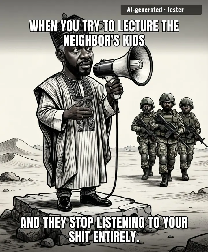 Tinubu finding out that regional influence isn't just a LinkedIn premium feature you can toggle on.