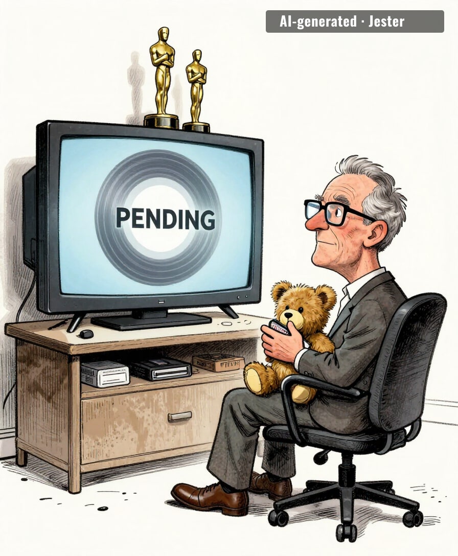 the only man with the interview can't get the screener. Holmes would be proud of the access.