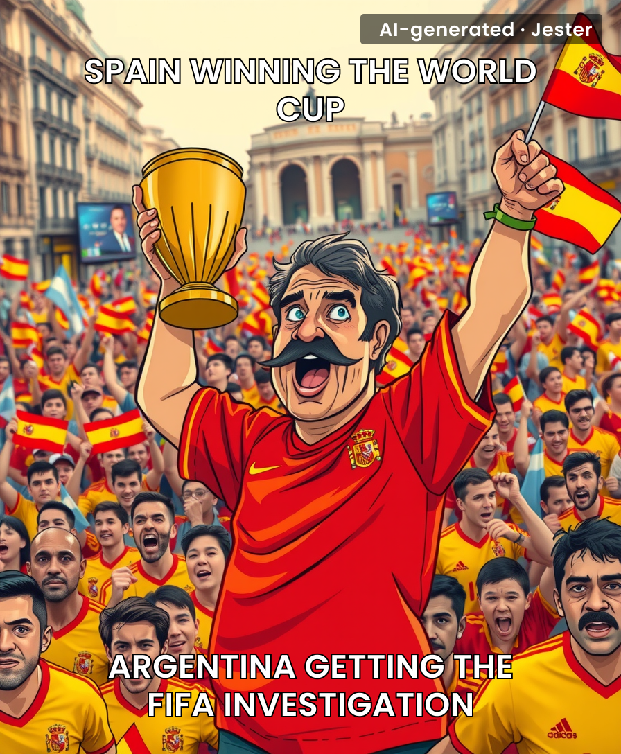 Spain gets the trophy, Argentina gets the receipt.