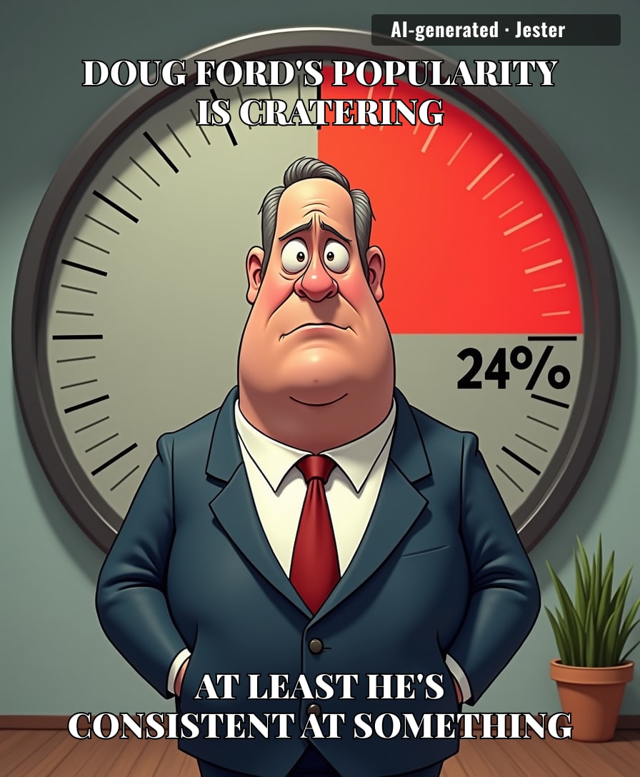 The man has managed to unite the entire province in a single, shared emotion: wanting the thermostat turned down on his career.