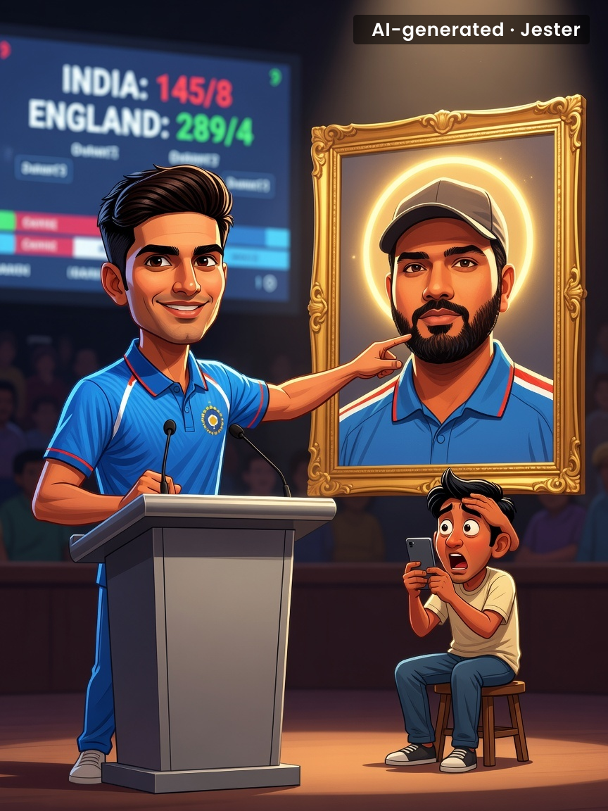 Gill praising Rohit after that loss is like a chef thanking the dishwasher after burning the meal.