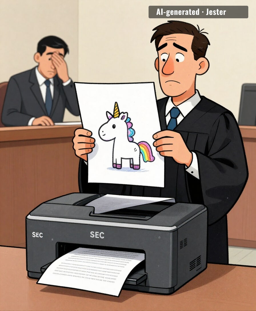 the SEC's new filing system runs on vibes and crayons.