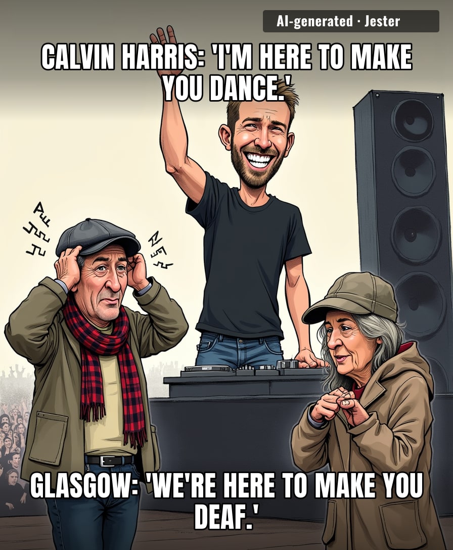Somewhere in Hampden Park, a pensioner's hearing aid is about to file for workers' comp.