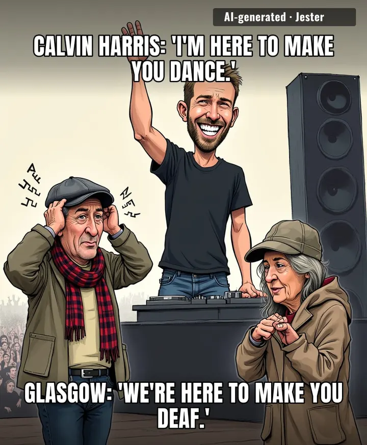 Somewhere in Hampden Park, a pensioner's hearing aid is about to file for workers' comp.
