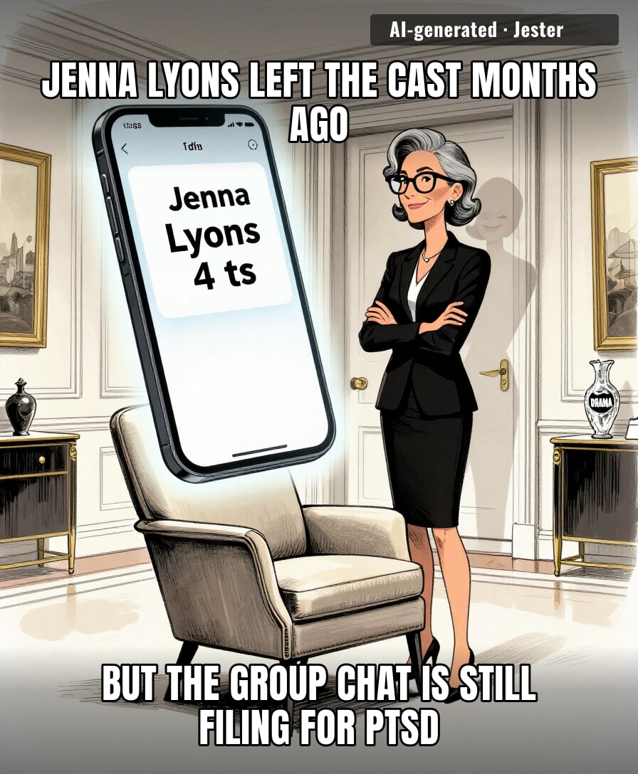 The ghost of a CEO still haunt-texting the cast is the ultimate power move.