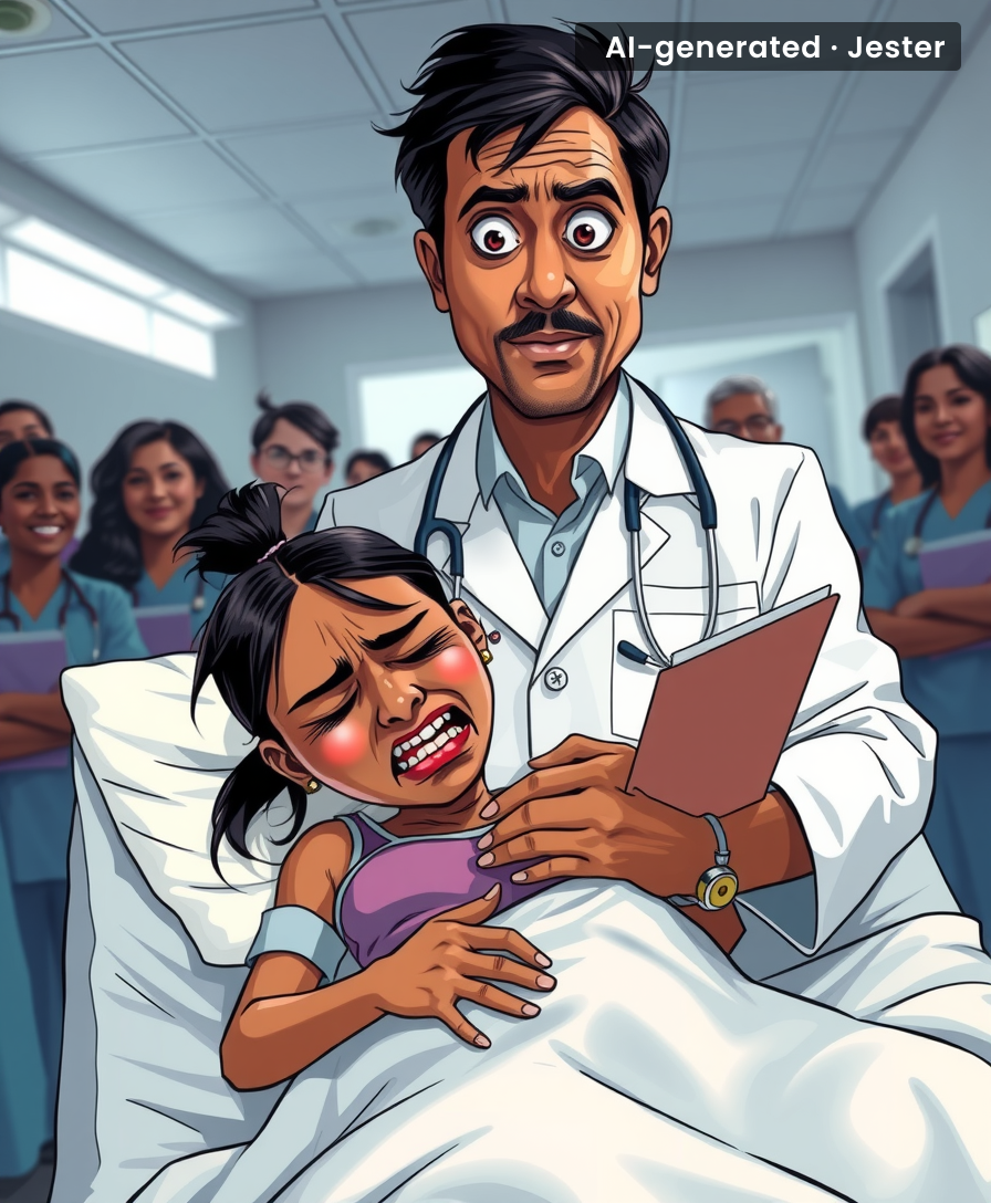 Doctor so clueless he probably prescribes aspirin for existential dread.
