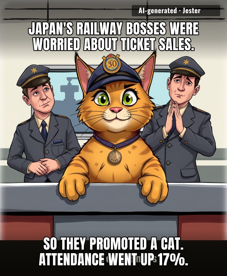 Somewhere, a middle manager is updating his resume to include 'sleeps on paperwork'.
