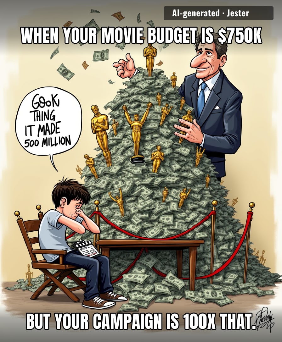 Focus Features spent more on the 'Obsession' FYC billboards than on the film's catering.