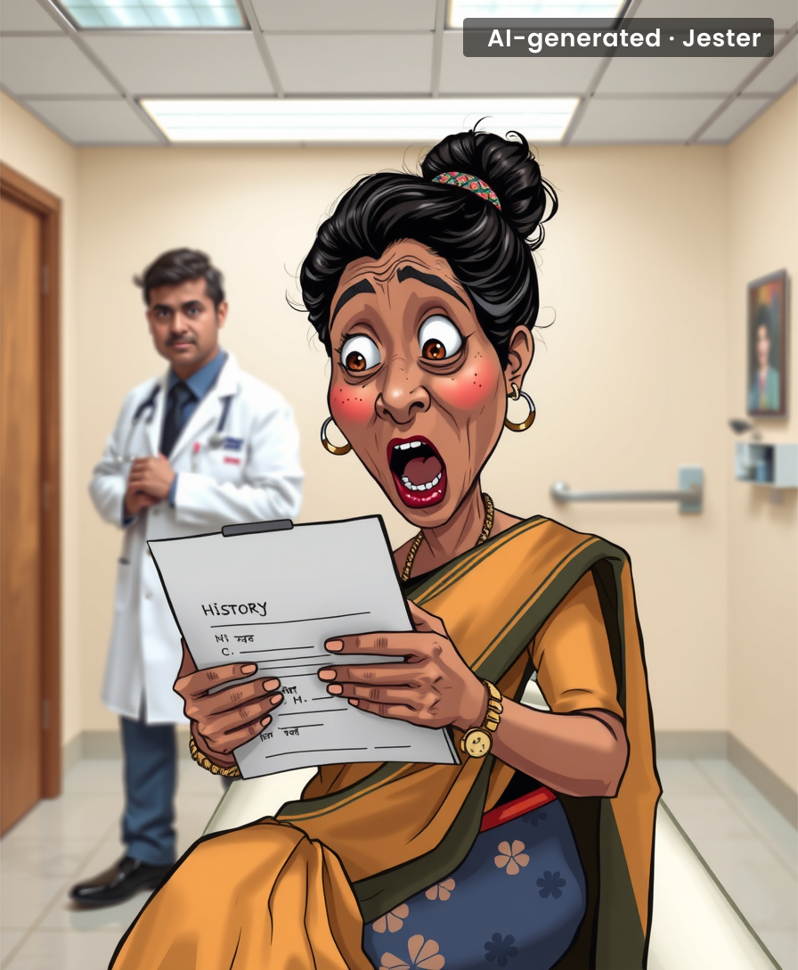 Mom fills out medical history like CIA interrogation – but she's volunteering the intel.