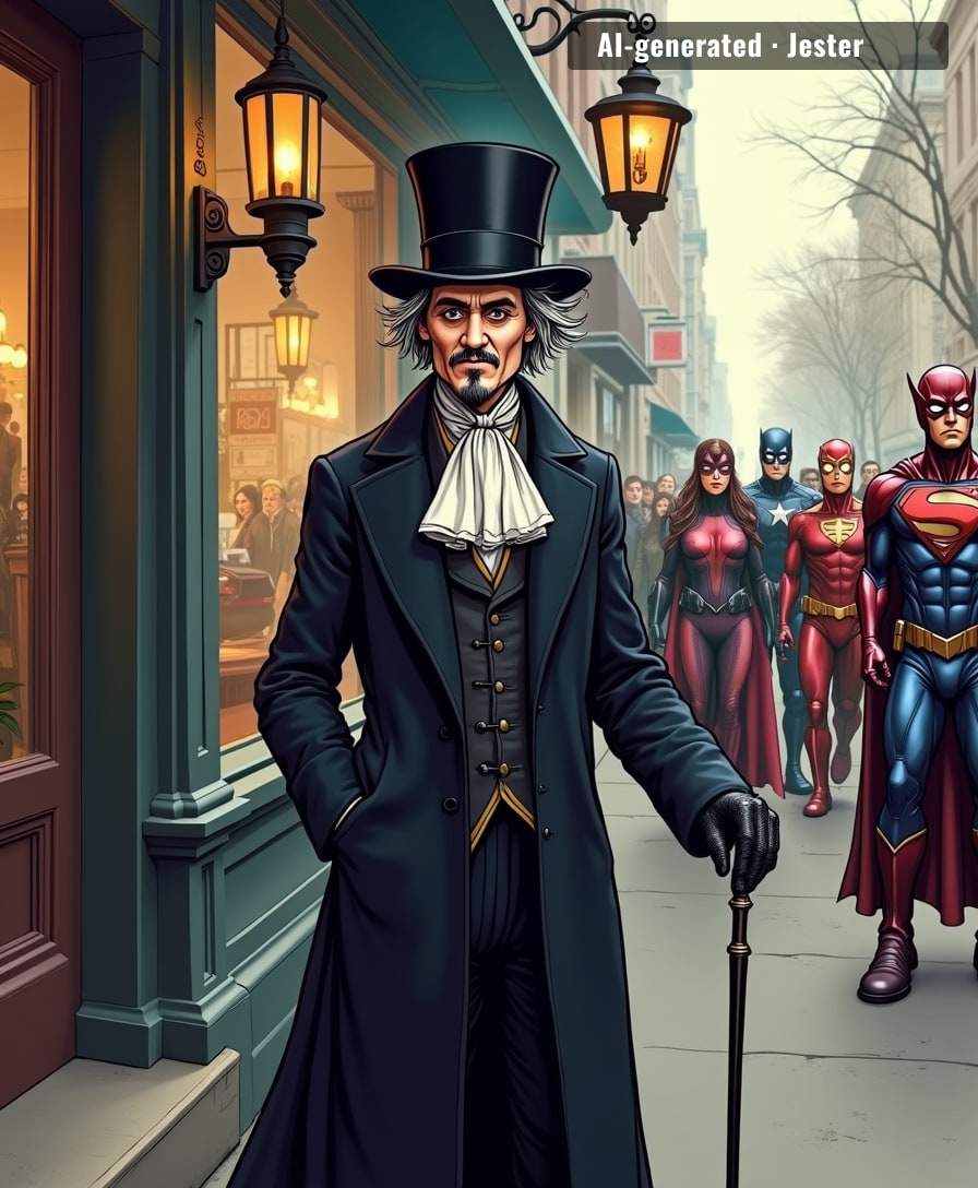 Nothing says 'I'm back' like dressing up as a miserly Victorian ghost-host at a pop-culture lovefest.