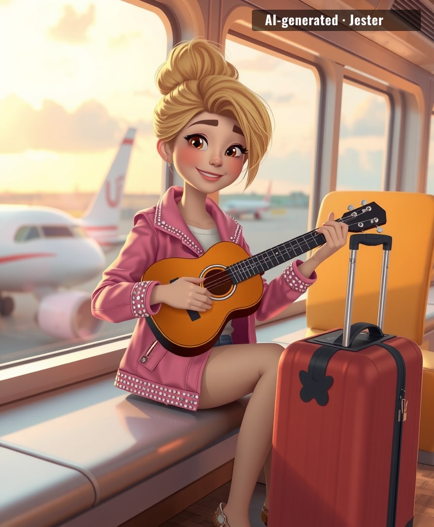 Every airport's already got a delayed flight and a Cinnabon — Dolly just makes the wait feel like a song.