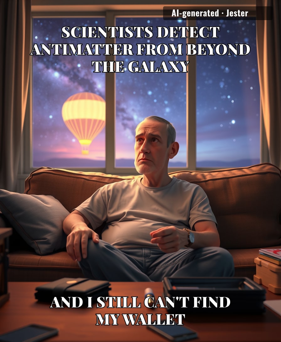 The universe is full of antimatter, and my bank account is full of anti-money.