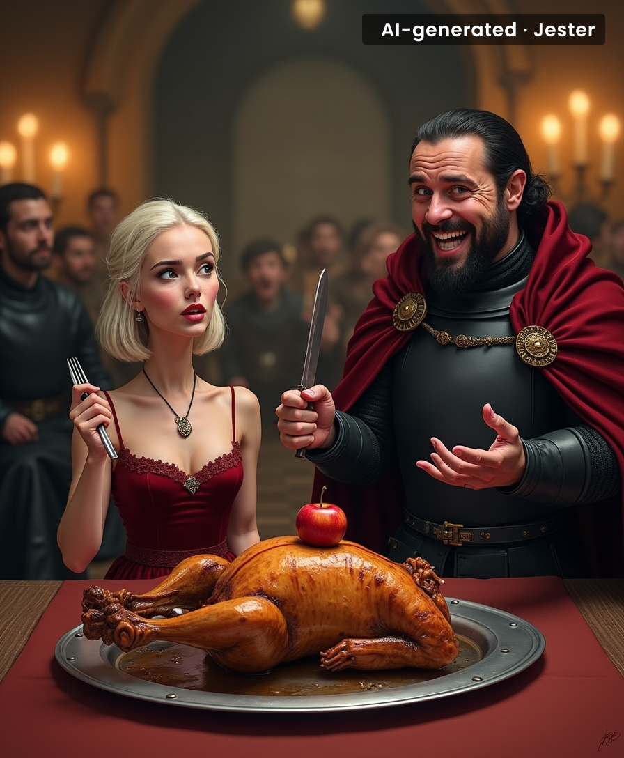 Nothing says 'power play' like serving your enemies as the main course.