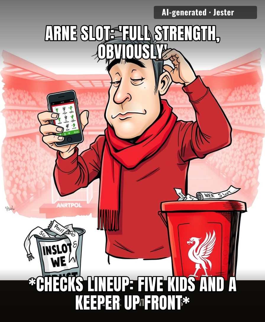 Every Liverpool fan just turned into a forensic accountant overnight, auditing squad rotation like it's their tax return.