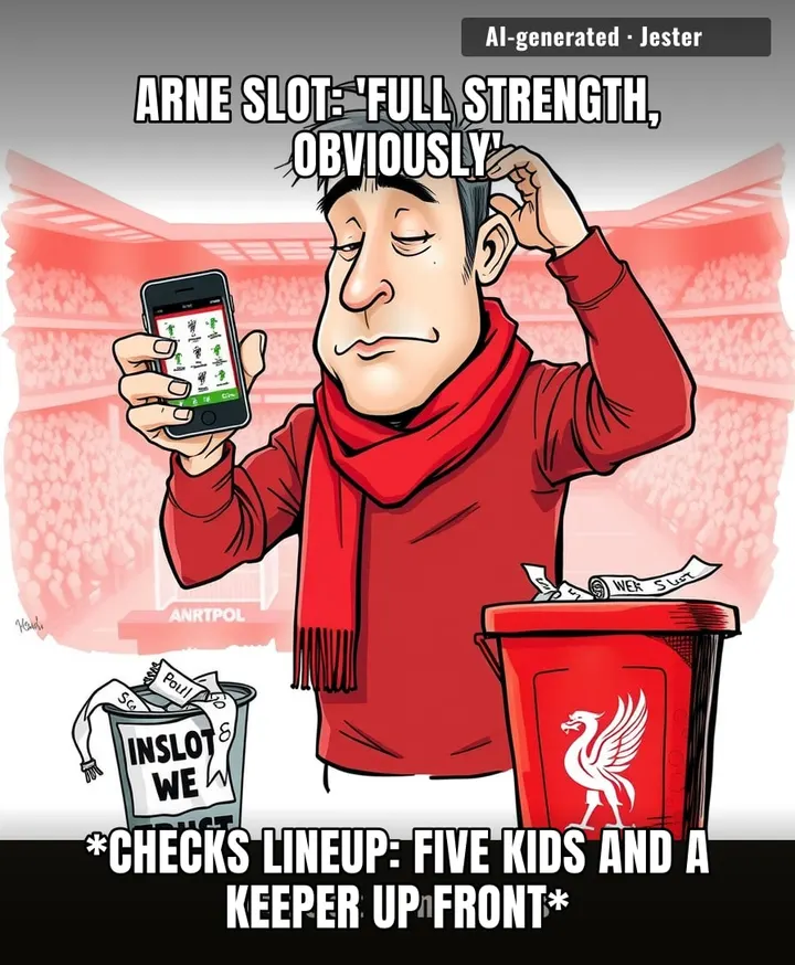 Every Liverpool fan just turned into a forensic accountant overnight, auditing squad rotation like it's their tax return.