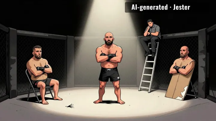 the poster is fighting harder than anyone on the card