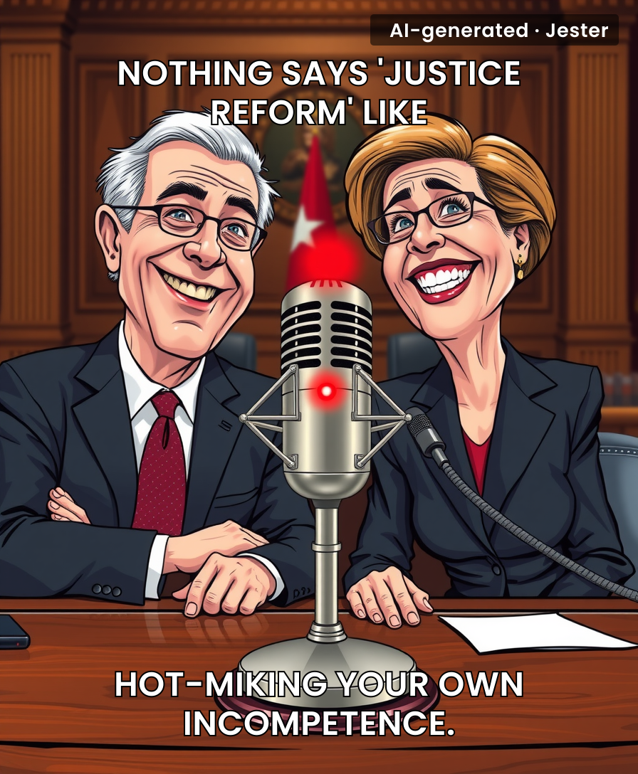 When the people deciding the fate of the nation treat government policy like a stand-up set they forgot to mute.