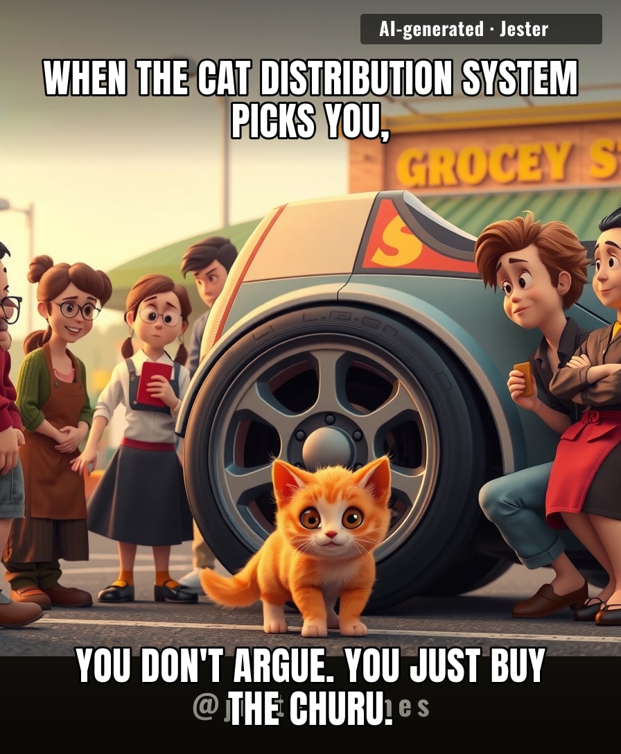 Eight strangers, one kitten, and a grocery run that ended with a new family member — the Cat Distribution System works in mysterious (and adorable) ways.