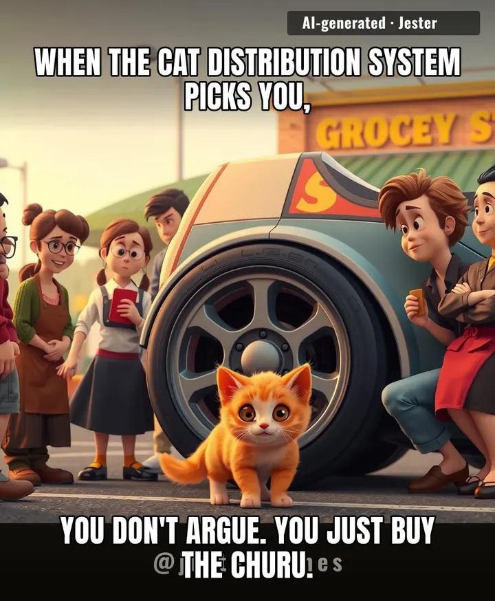Eight strangers, one kitten, and a grocery run that ended with a new family member — the Cat Distribution System works in mysterious (and adorable) ways.