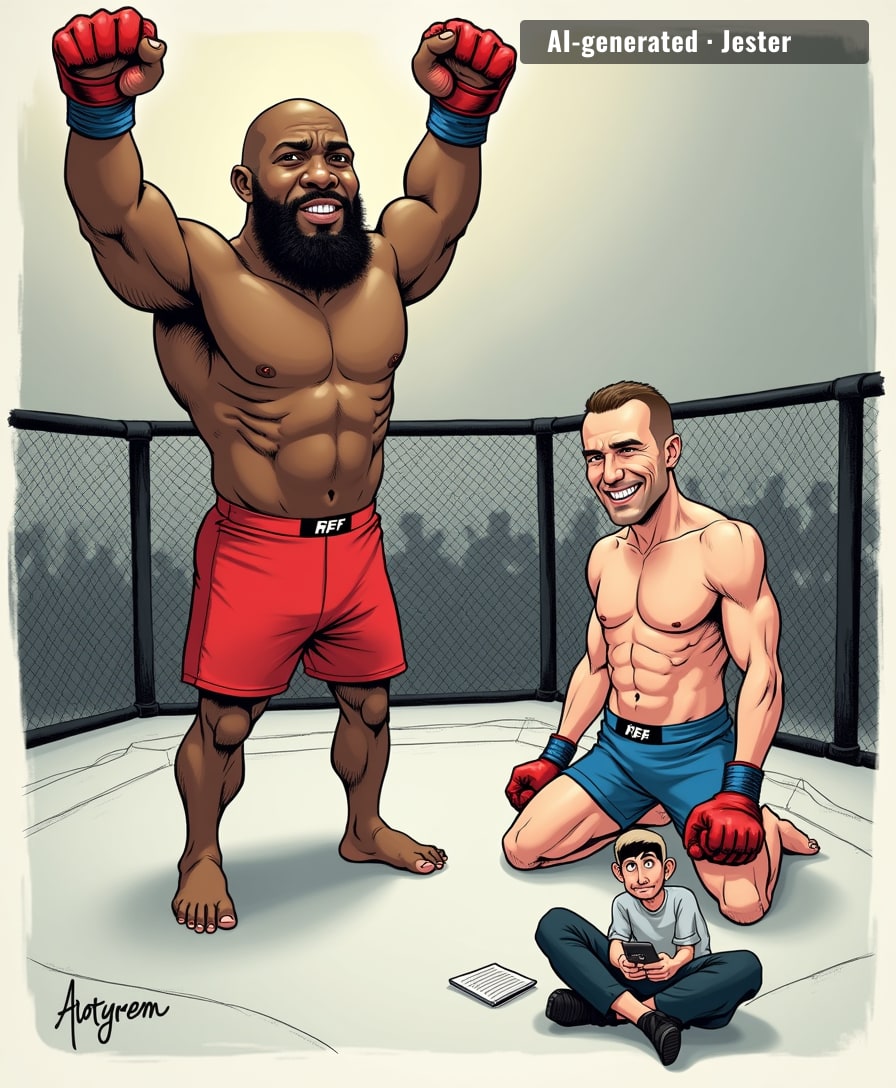 Iwo Baraniewski was on the card, in the cage, and got finished by a paragraph.