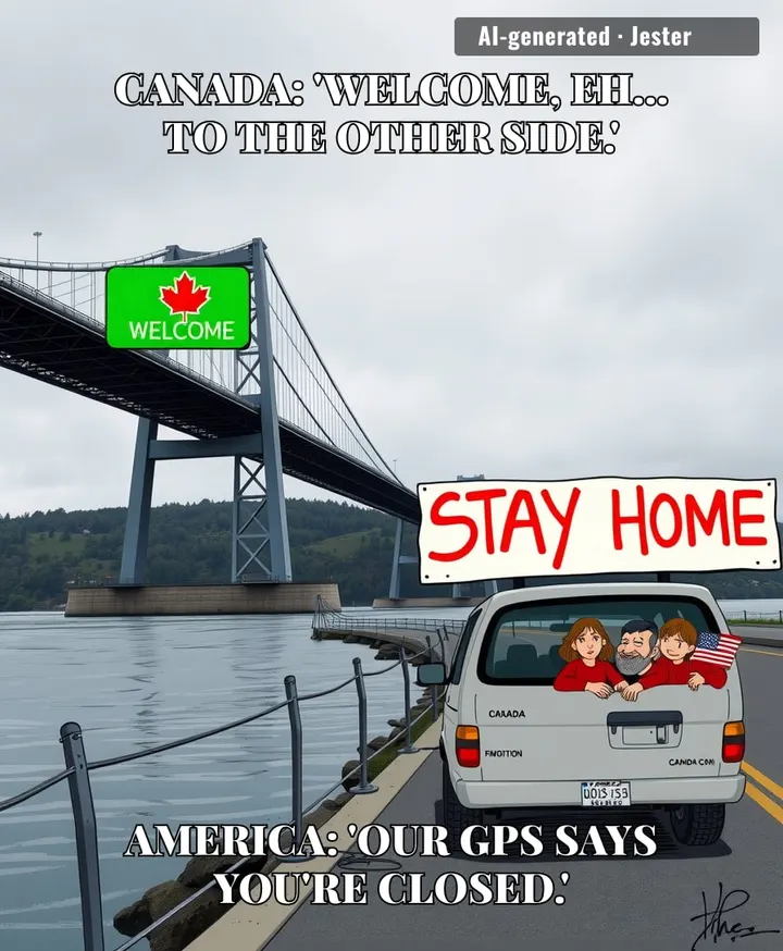 Nothing says 'friendship' like building a bridge and then telling your neighbor to stay off it.