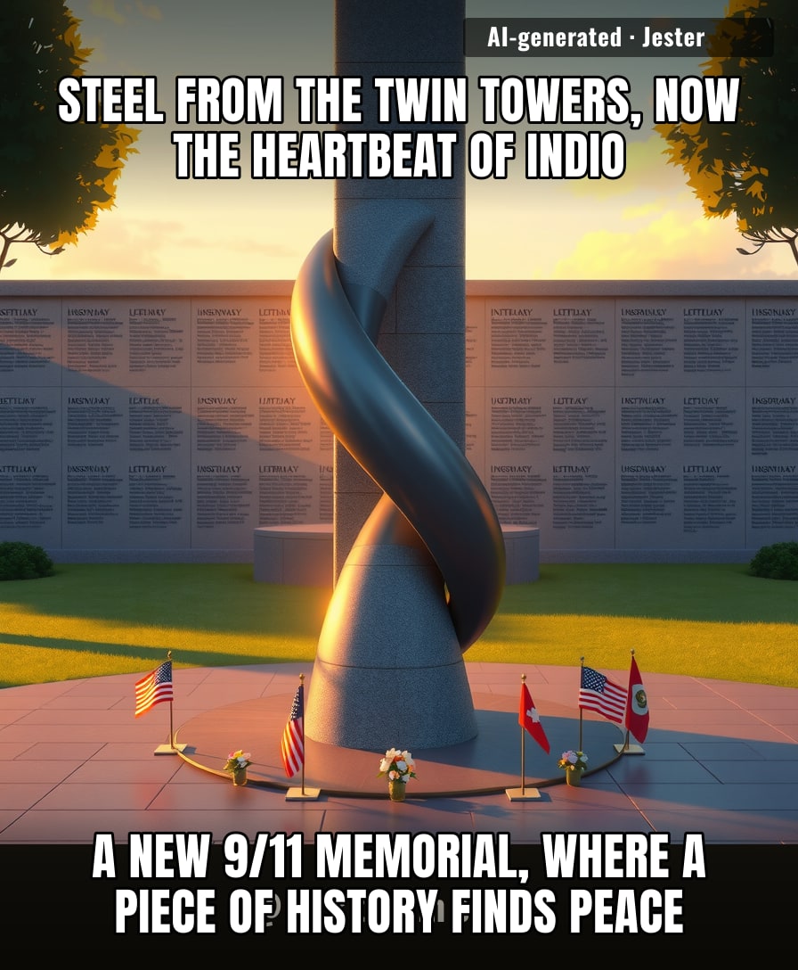 Indio got a new heartbeat, and it's made of steel that once stood tall against the sky.