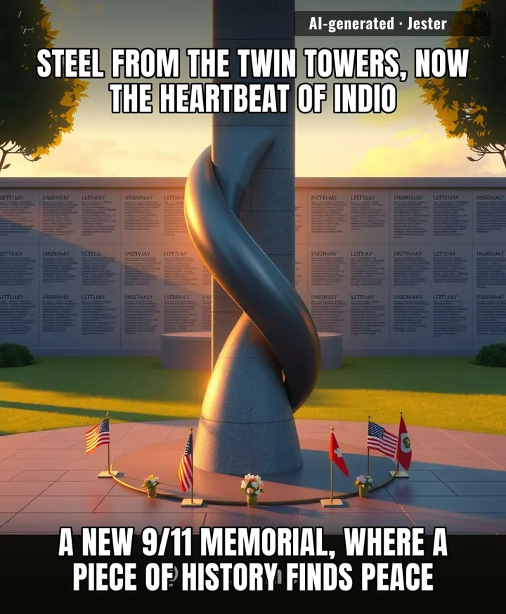 Indio got a new heartbeat, and it's made of steel that once stood tall against the sky.