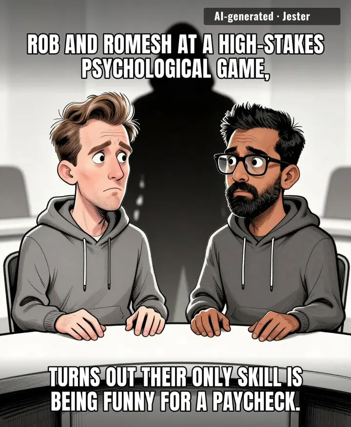 When the entire premise of the show is 'who can lie better' and your entire brand is 'I'm physically incapable of hiding my own ineptitude.'