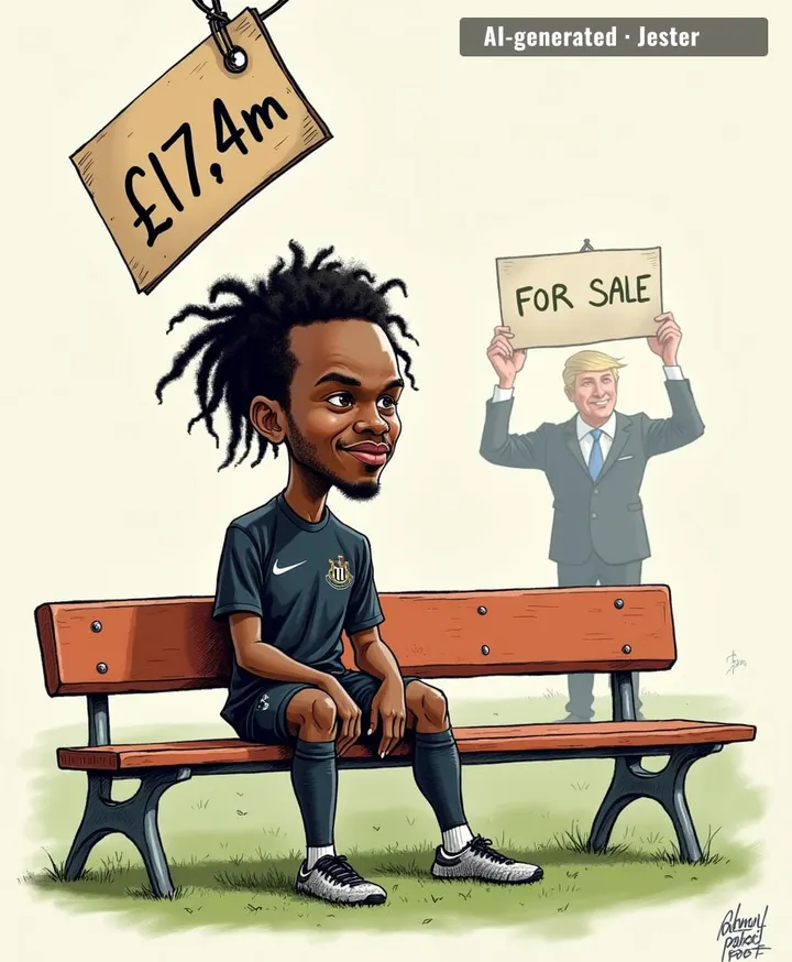 Newcastle really put a 'For Sale' sign on Joe Willock's seat before he even left the photo, huh?