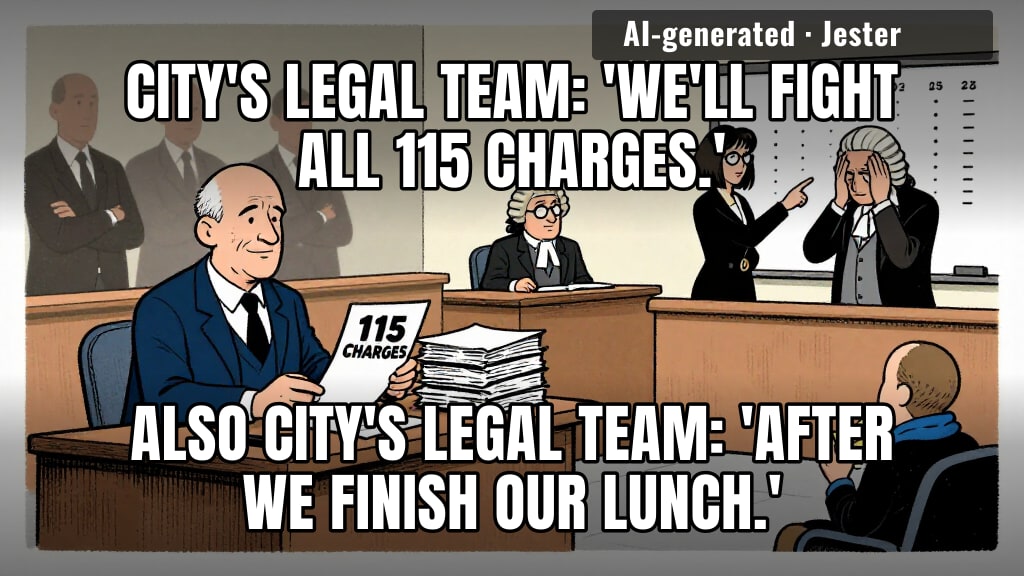 Man City's legal strategy is just the five stages of grief, but billed monthly.
