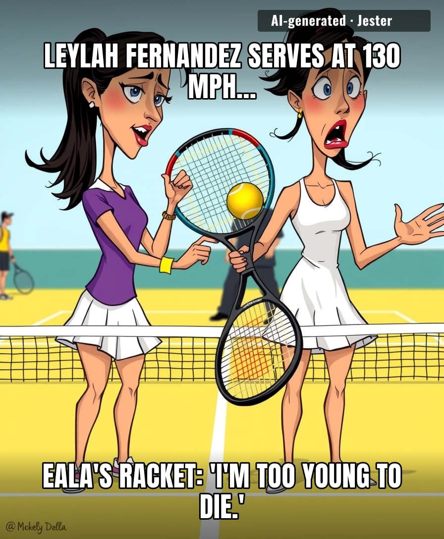 Eala's racket suffered more trauma in one set than most rackets do in a lifetime — and it's not even a therapy dog.