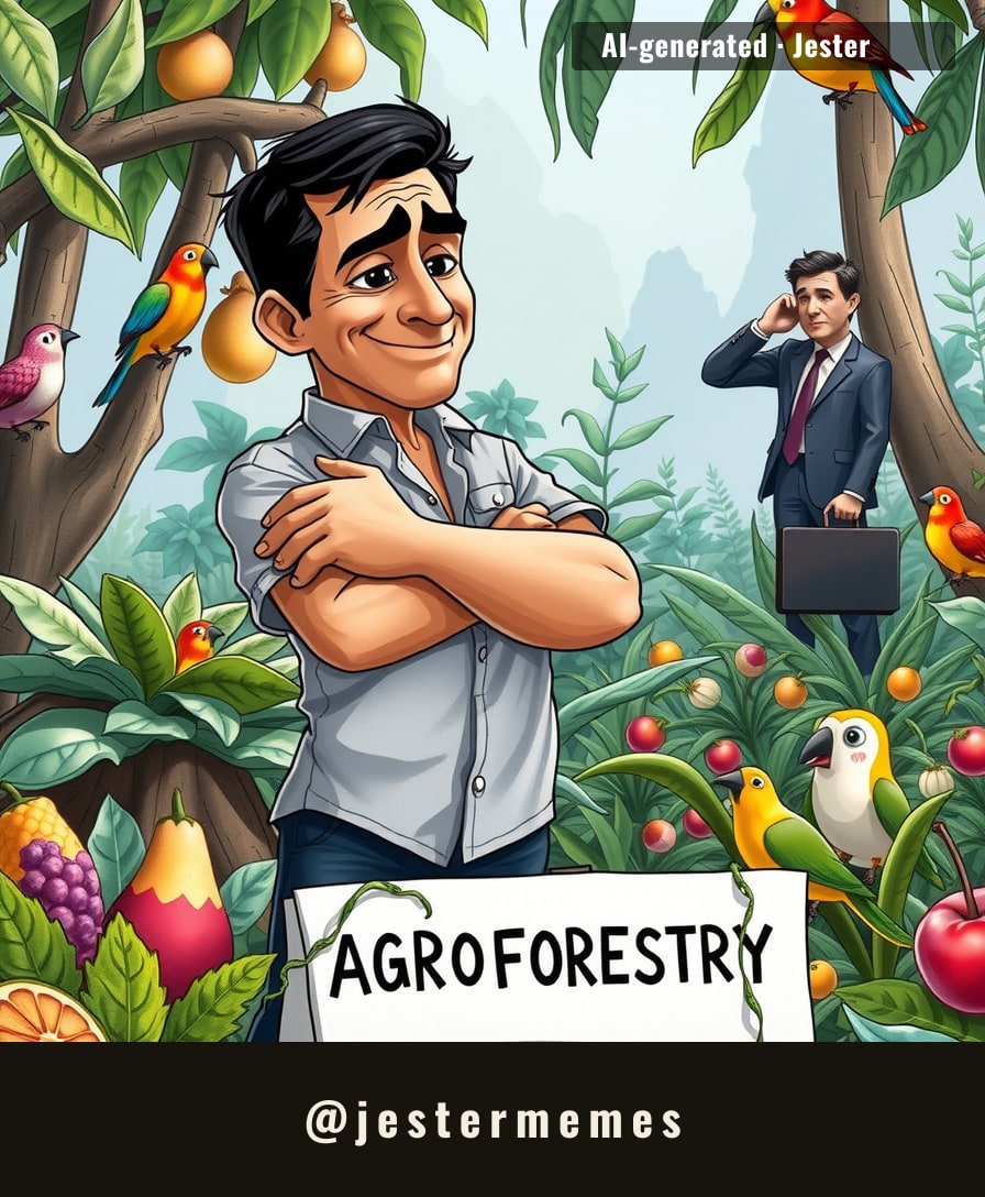 Eriberto's garden feeds his family, attracts rare birds, and apparently also works as a translator for government jargon.