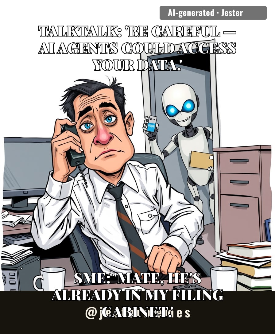 TalkTalk warning SMEs about AI agents is like a locksmith telling you to lock your door while he's already inside changing the locks.